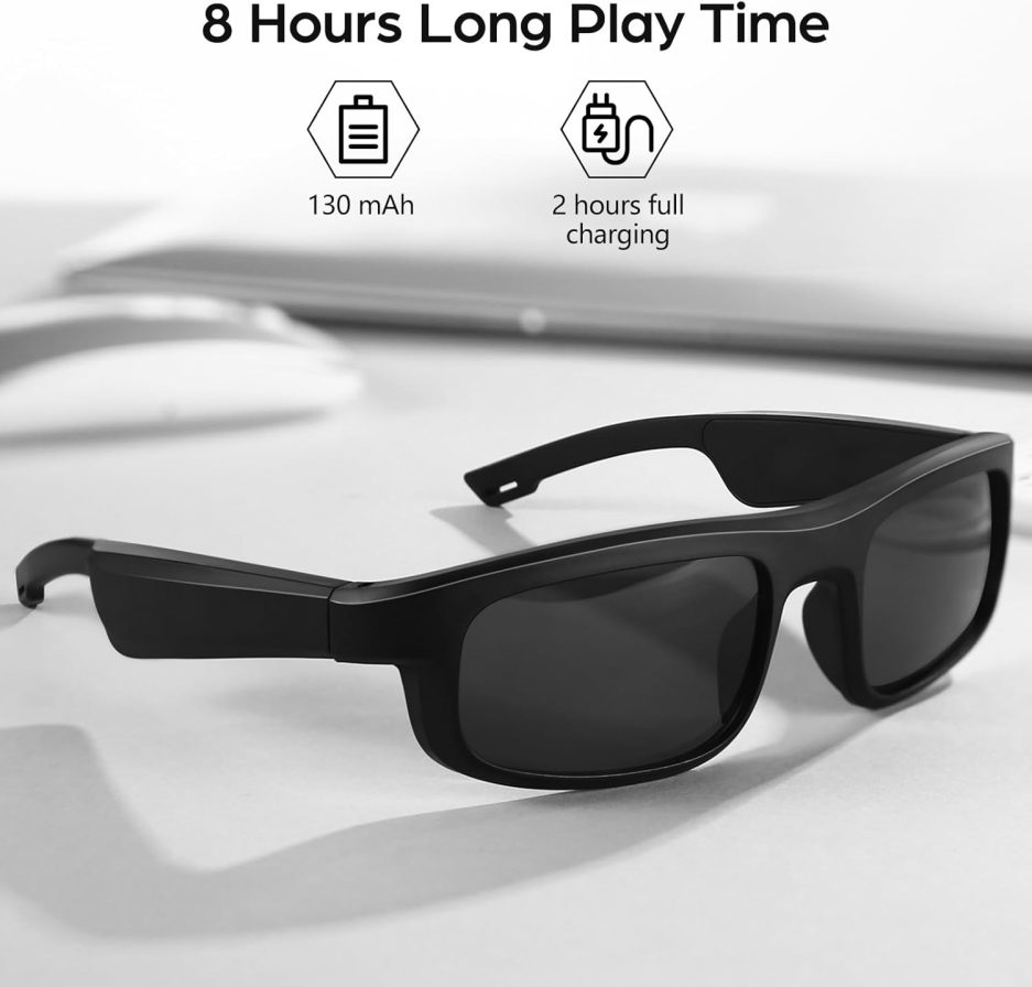Smart Glasses, Polarized Bluetooth Sunglasses with Speaker, Voice Assistant, Open Ear, UV Protection Outdoor Audio Glass - Image 8